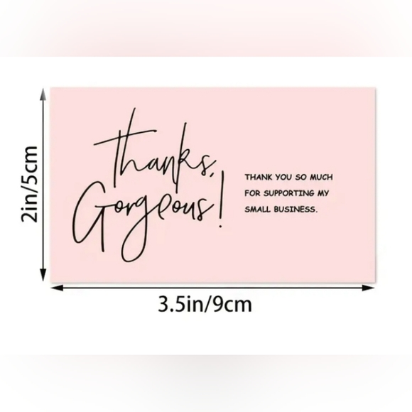50pcs Thank You Cards - Picture 2 of 2